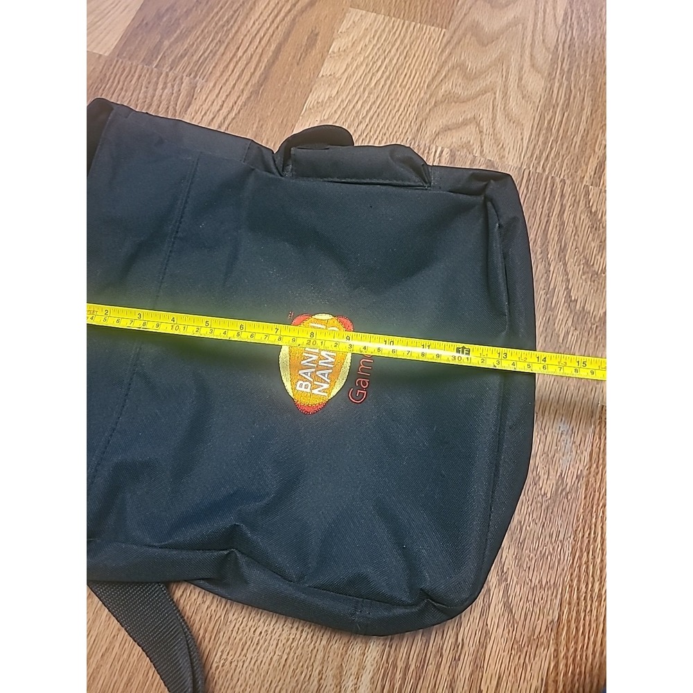 Rare Vintage Bandai Namco Games Messenger Bag Tote Black - Picture 8 of 8
